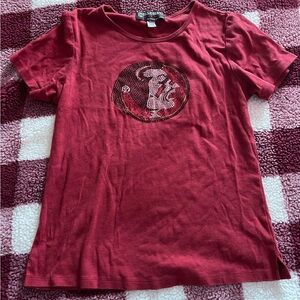 FSU collegiate fashionista rhinestone top